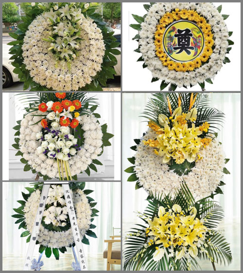 山东青岛黄岛区珠山街道小邓陶村花圈速递